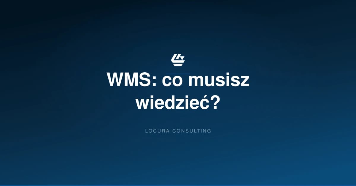 WMS, Warehouse Management System, system zarządzania magazynem - LOCURA Consulting